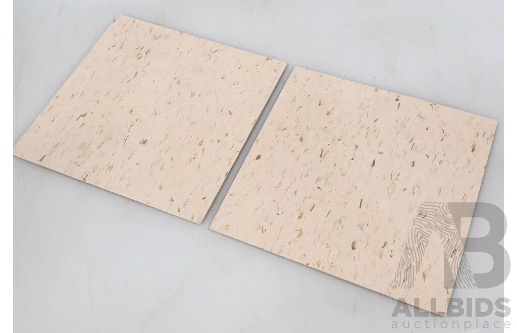 Armstrong 305mm Square Commercial Vinyl Floor Tiles - Bianco - 29.26 Square Meters - Brand New