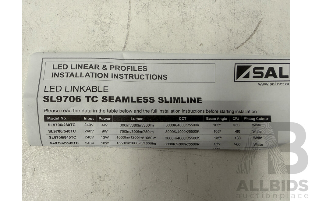 SAL X2 - Led Linkable Seamless Slimline Light Fittings