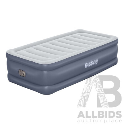 Bestway Single and Double Bed Air Mattresses with Built-in Pump - New