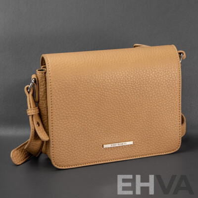 Ladies Tan Faux Leather Handbag by Toni Bianco