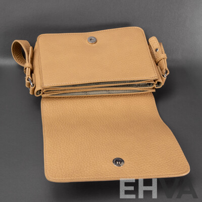 Ladies Tan Faux Leather Handbag by Toni Bianco