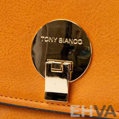 Ladies' Brown Faux Leather Handbag by Toni Bianco