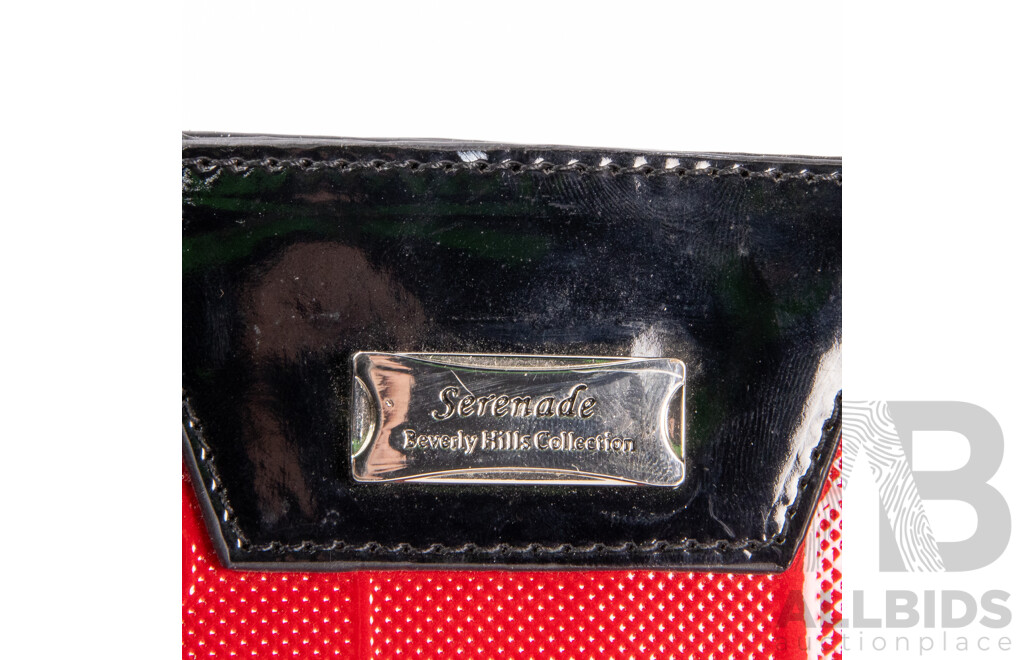 Ladies' Genuine Leather Handbag and Matching Wallet by Serenade Beverly Hills Collection