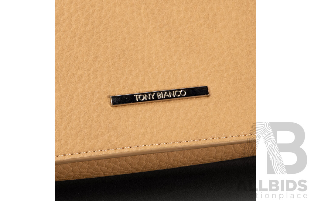 Ladies Tan Faux Leather Handbag by Toni Bianco