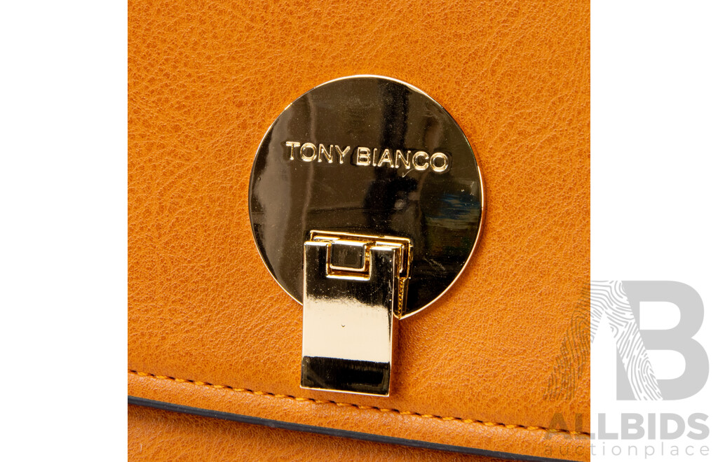 Ladies' Brown Faux Leather Handbag by Toni Bianco