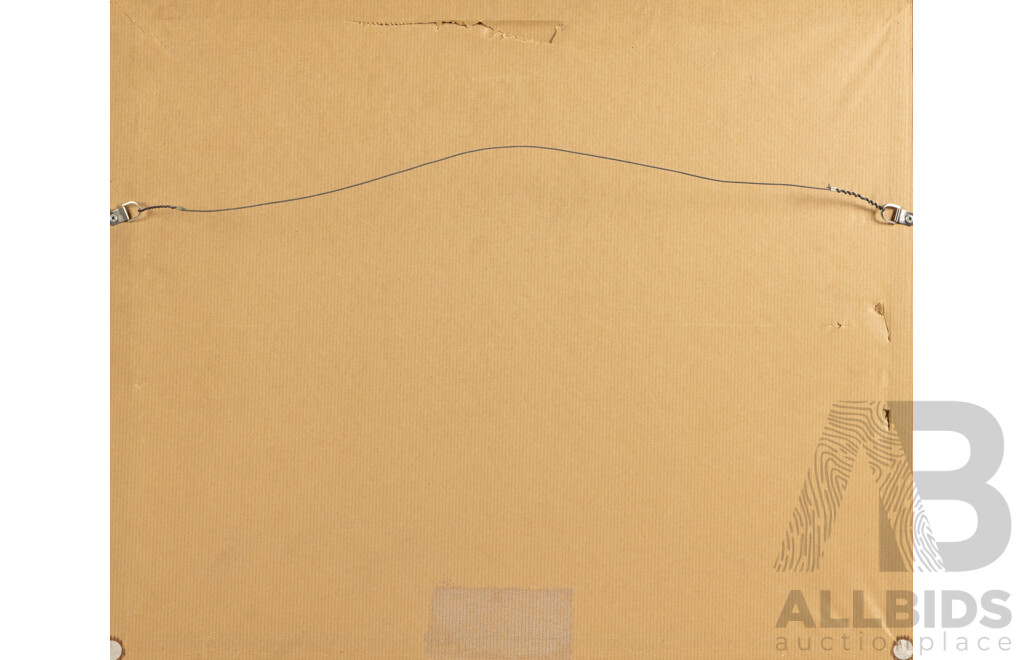 Kenneth Jack (20th Century, Australian, 1924-2006), the Botany Lawn, Sydney University (1982), Wonderful Signed & Dated Collotype Print, 45 x 54 cm (frame)