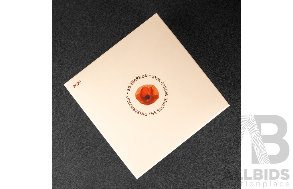 Australian RAM 2025 Silver Two Dollar Coin, 80 Years on - Remembering the Second World War, C Mint Mark .999