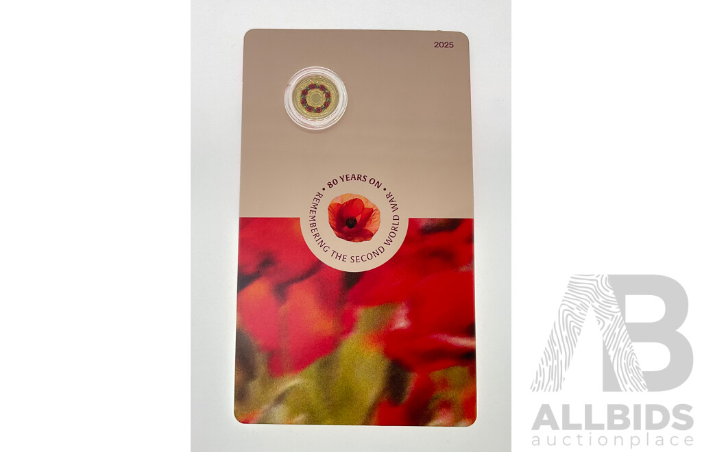 Australian RAM 2025 Two Dollar Coin, 80 Years on - Remembering the Second World War, C Mint Mark