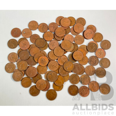 Collection of Australian KGVI/QE2 Pennies Spanning 1951 to 1964