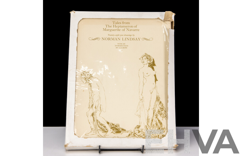 Limited Edition 868 of 1000, Tales From the Heptameron of Marguerite of Navarre, Illustrated by Norman Lindsay, Melbourne University Press, 1976, Hardcover with Dust Jacket in Box