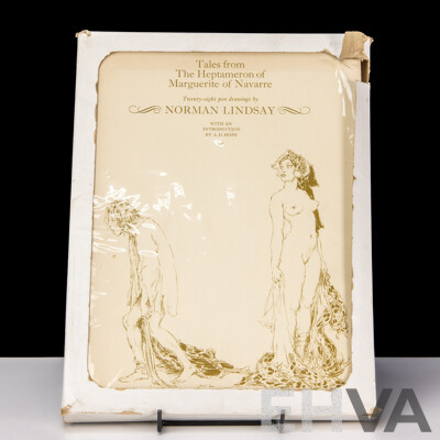 Limited Edition 868 of 1000, Tales From the Heptameron of Marguerite of Navarre, Illustrated by Norman Lindsay, Melbourne University Press, 1976, Hardcover with Dust Jacket in Box