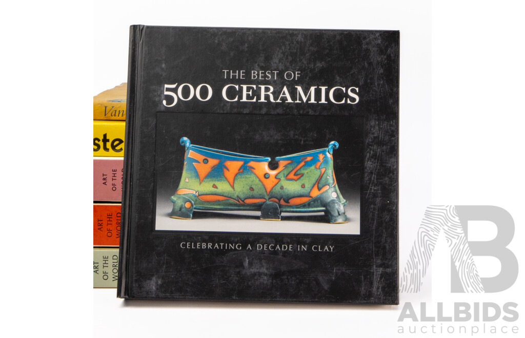 Collection of Books Relating to Art and Architecture Including The Master Builders, An Outline of European Architecture, Van Gogh's Flowers, Art of the World, Dictionary of Twentieth Century Art, Posters