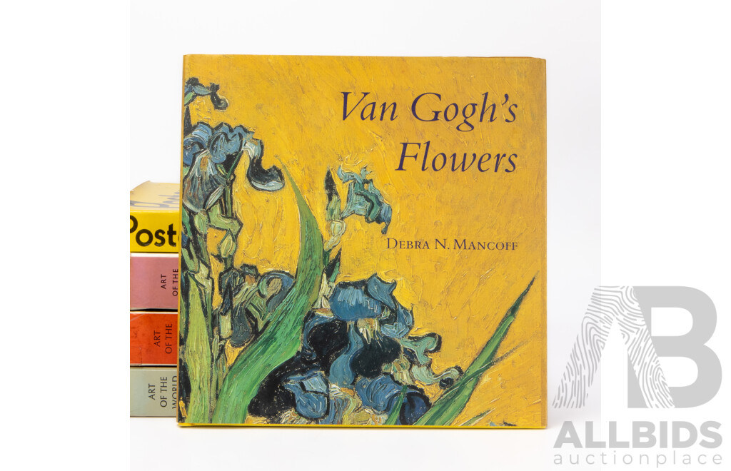 Collection of Books Relating to Art and Architecture Including The Master Builders, An Outline of European Architecture, Van Gogh's Flowers, Art of the World, Dictionary of Twentieth Century Art, Posters