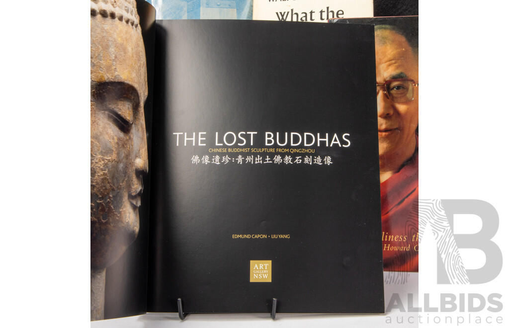 Five Books Relating to Buddhism and Tibet Including The Lost Buddhas, What the Buddha Taught, The Art of Happiness, Into Tibet, Peaks and Lamas