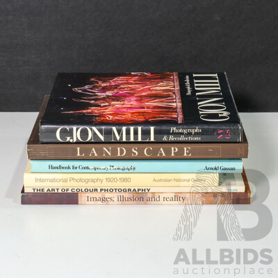 Seven Books Relating to Photography Including International Photography, Images; Illusion and Reality, Gjon Mill