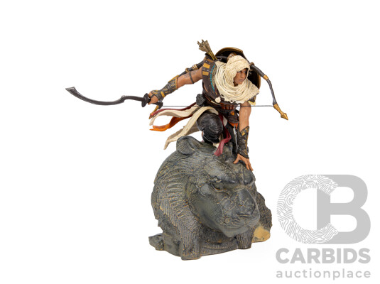 1661703 · Assasin's Creed Origins, Gods Edition, Statue of Bayek on Sekhmet in Original Packaging