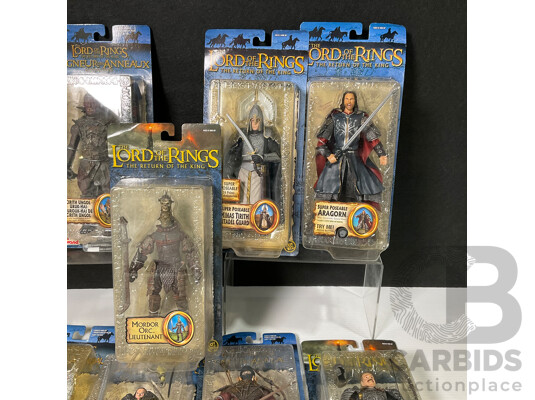 Collection of Lord of the Rings Figures in Original Packaging