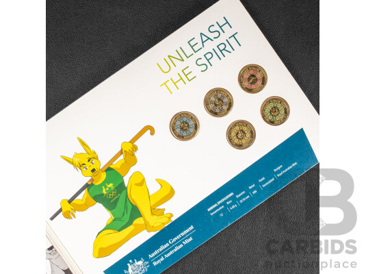 Australian RAM 2022 Four Commemorative One Dollar Set, Australian Dinosaurs, Privy Mark with 2022 Commonwealth Games Seven Coin Set, 2020 Unleash the Spirit Five Coin Set