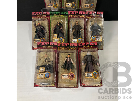 Collection of Ten Lord of the Rings Figurine in Original Packaging