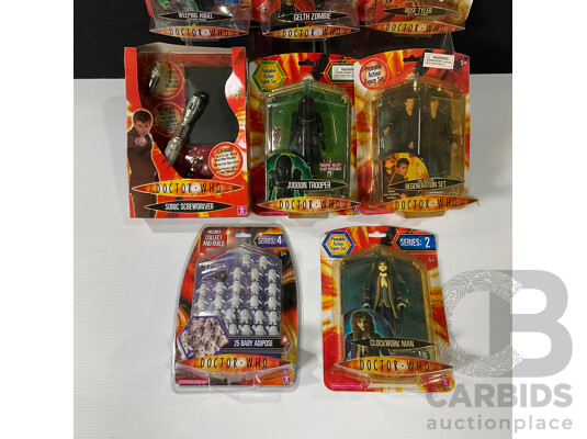 Collection of Eight Doctor Who Figures in Original Packaging