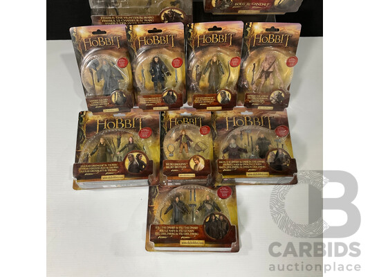 Collection of Ten Hobbit Figures in Original Packaging