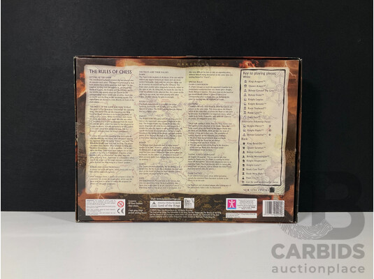 Limited Edition Lord of the Rings Trilogy Edition Chess Set in Original Packaging