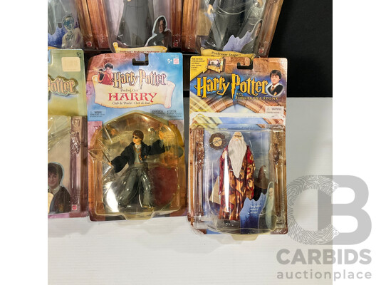 Collection of Six Harry Potter Figures in Original Packaging