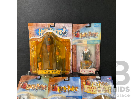 Collection of Five Harry Potter Figures in Original Packaging