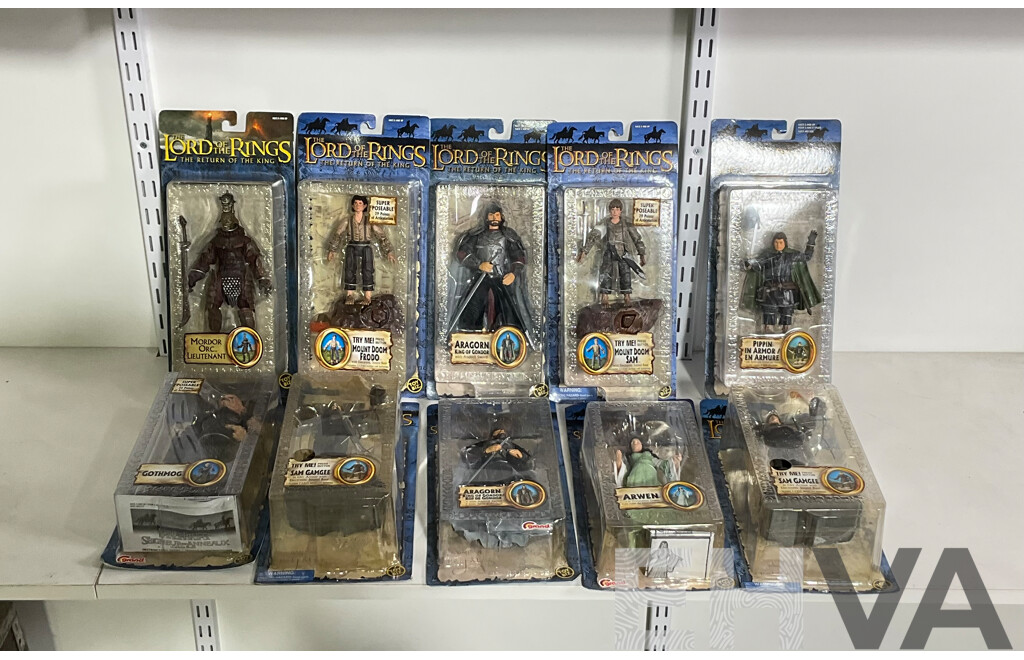 Lord of the Rings, the Return of the King, Collection of Ten Figures in Original Boxes