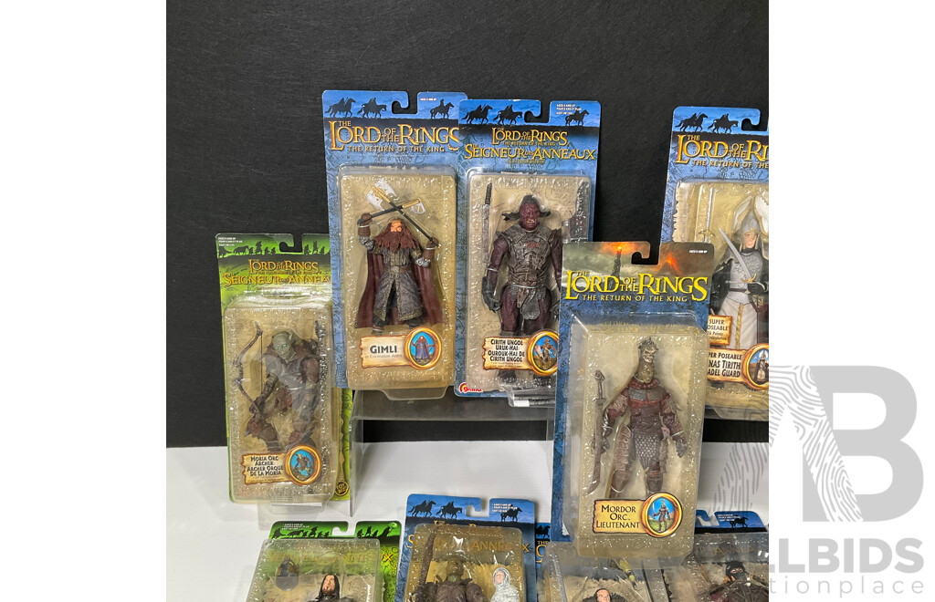 Collection of Lord of the Rings Figures in Original Packaging