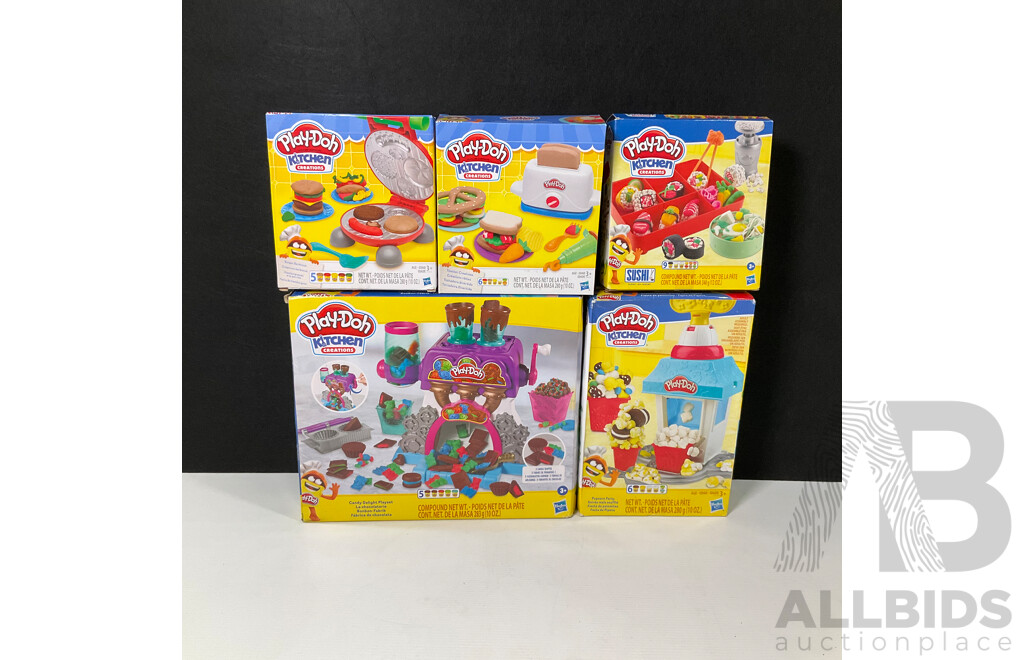 Set of Five Boxed Play-Doh Kitchen Creations