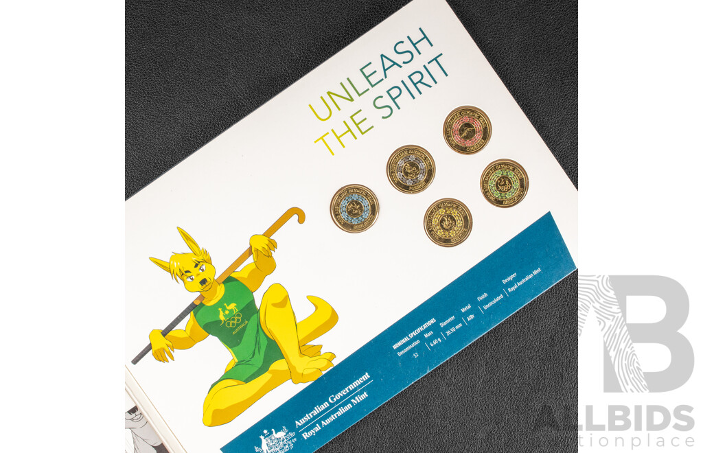 Australian RAM 2022 Four Commemorative One Dollar Set, Australian Dinosaurs, Privy Mark with 2022 Commonwealth Games Seven Coin Set, 2020 Unleash the Spirit Five Coin Set