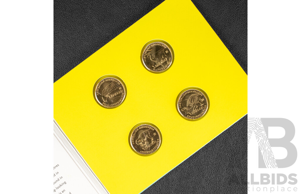 Australian RAM 2022 Four Commemorative One Dollar Set, Australian Dinosaurs, Privy Mark with 2022 Commonwealth Games Seven Coin Set, 2020 Unleash the Spirit Five Coin Set