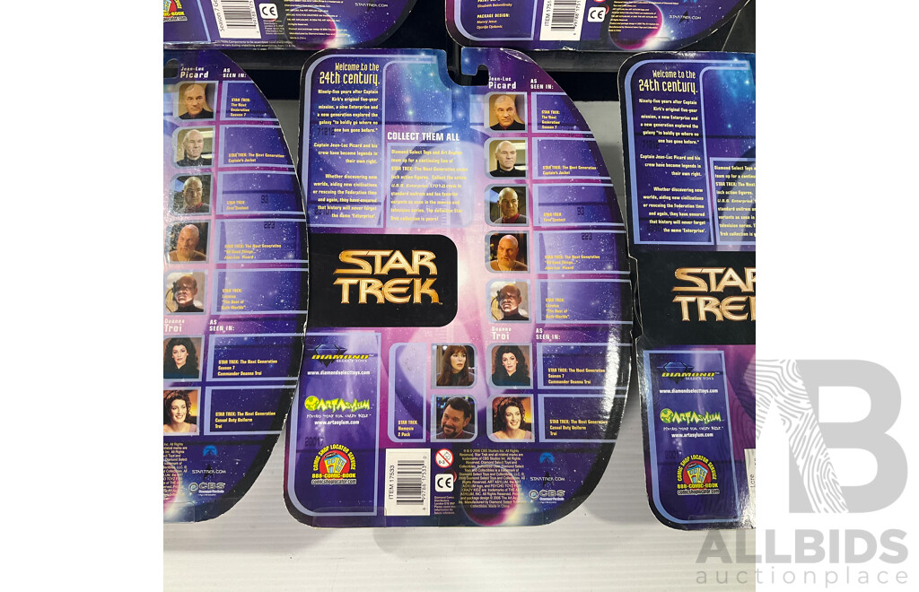Collection of Five Star Trek the Next Generation in Original Packaging