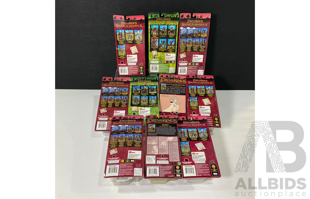 Collection of Ten Lord of the Rings Figurine in Original Packaging