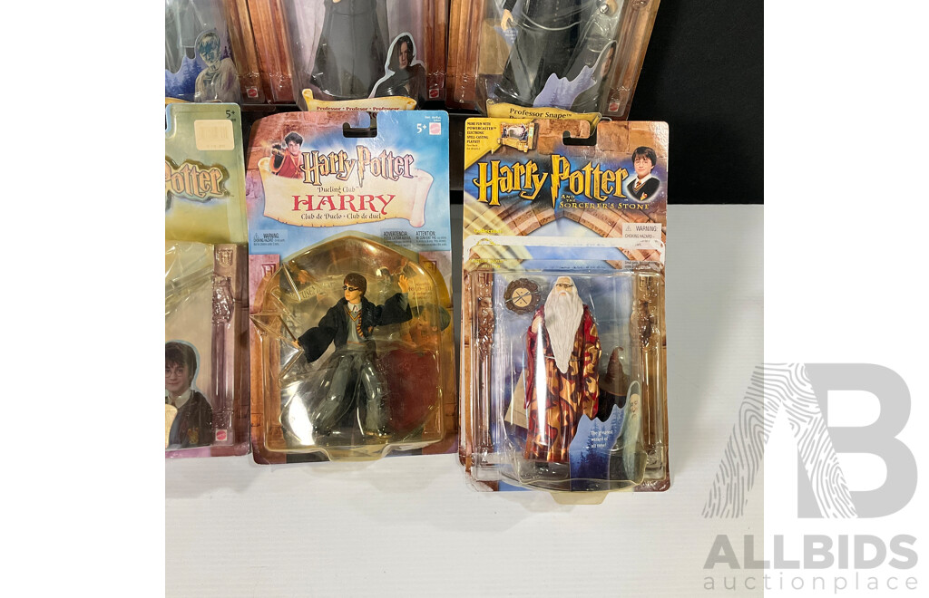 Collection of Six Harry Potter Figures in Original Packaging