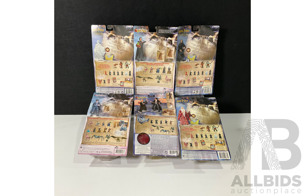 Collection of Six Harry Potter Figures in Original Packaging