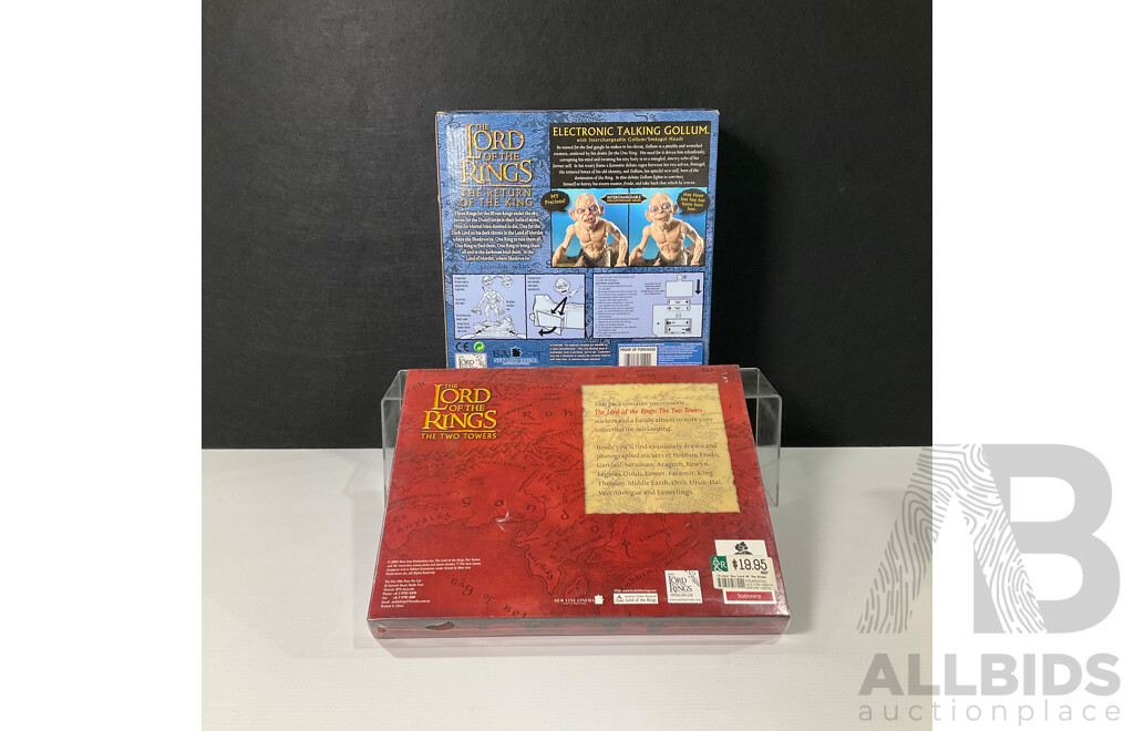 Lord of the Rings Figurine and Stickers in Original Packaging