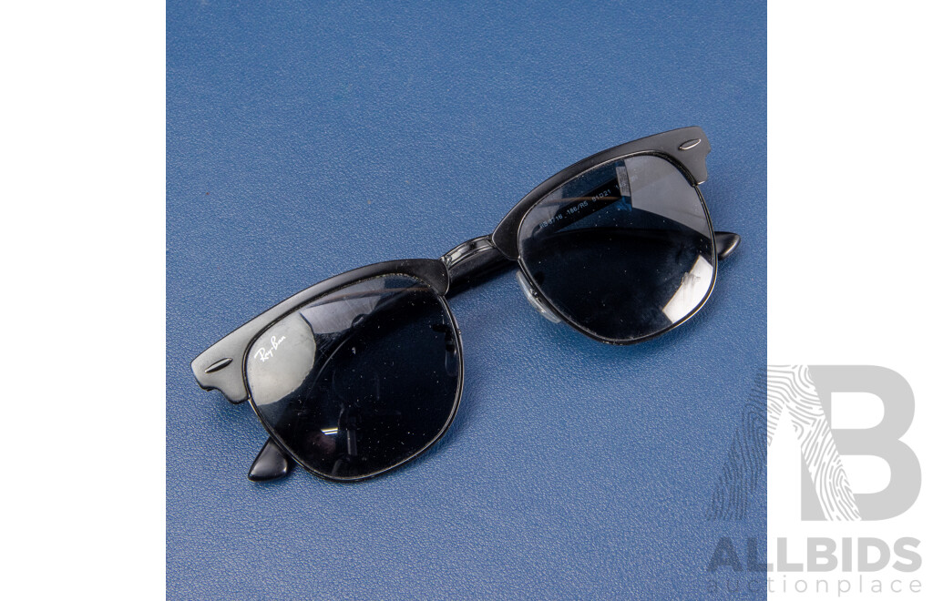 Ray Ban Clubmaster Metal Sunglasses, Model Code - RB3716 186/R5 51-21