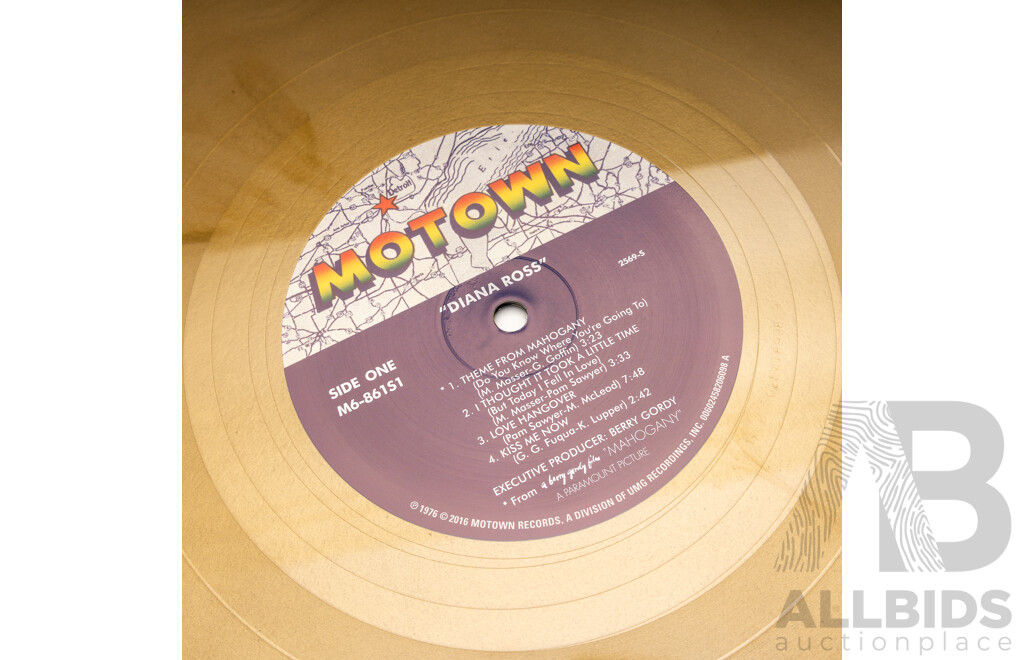 Diana Ross Limited Edition Gold Vinyl LP