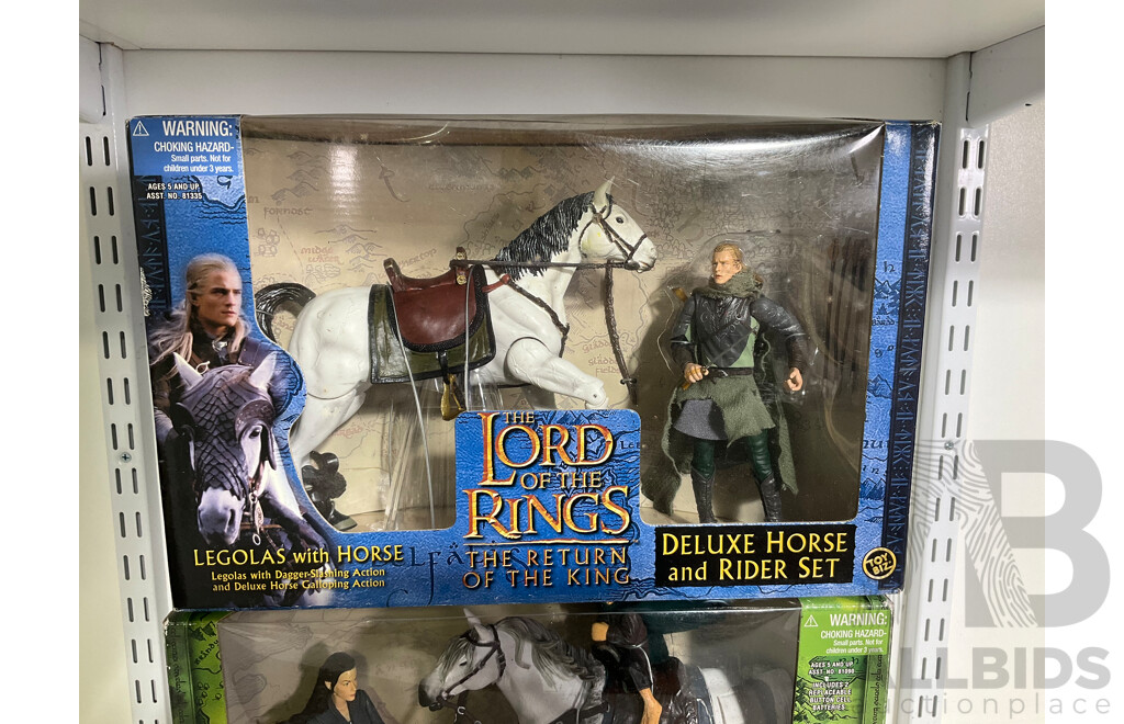 Boxed Lord of the Rings Deluxe Horse and Rider Sets X 2