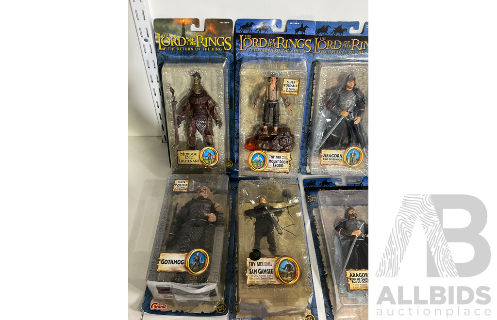 Lord of the Rings, the Return of the King, Collection of Ten Figures in Original Boxes