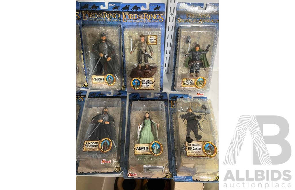 Lord of the Rings, the Return of the King, Collection of Ten Figures in Original Boxes