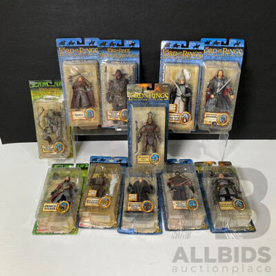 Collection of Lord of the Rings Figures in Original Packaging