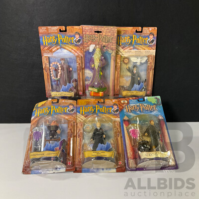 Collection of Six Harry Potter Figures in Original Packaging
