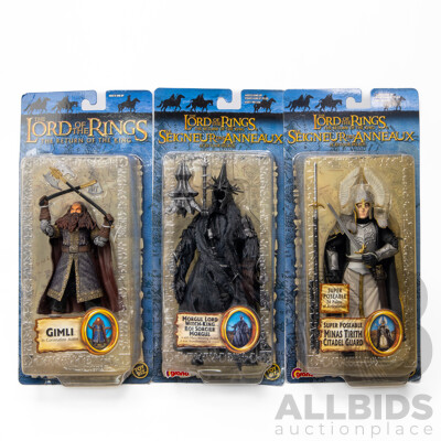 Lord of the Rings, the Return of the King, Morgul Lord, Gimli, & Citadel Guard Figures in Original Box