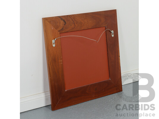 Mid Century Style Wooden Mirror