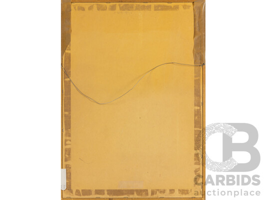 M. Ruffin (20th Century), The Wise Genie (1989), Original Pastel, Charcoal and Chalk on Textured Paper, 66H x 48W cm (frame)