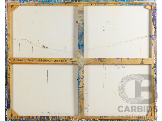 Artist Unknown (20th Century), Untitled Abstract - Cosmic Dust, Original Acrylic on Canvas, 80H x 100W cm