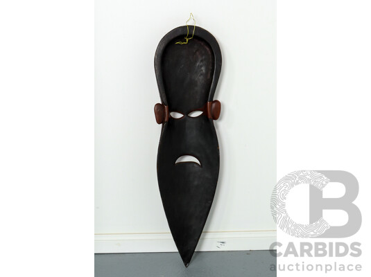 Hand Carved Wooden Tribal Wall Mask